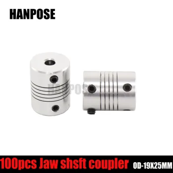

100pcs 5x8mm CNC Motor Jaw Shaft Coupler 5mm To 8mm Flexible Coupling OD 19x25mm wholesale Dropshipping 3/4/5/6/6.35/7/8/10mm