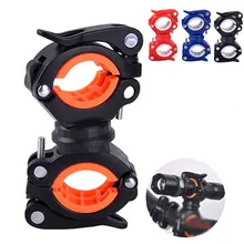 Rotatable bicicleta titular luz universal mtb bicicleta de estrada lanterna clipe montagem dupla titular led cabeça da frente lâmpada montagem quatro cores