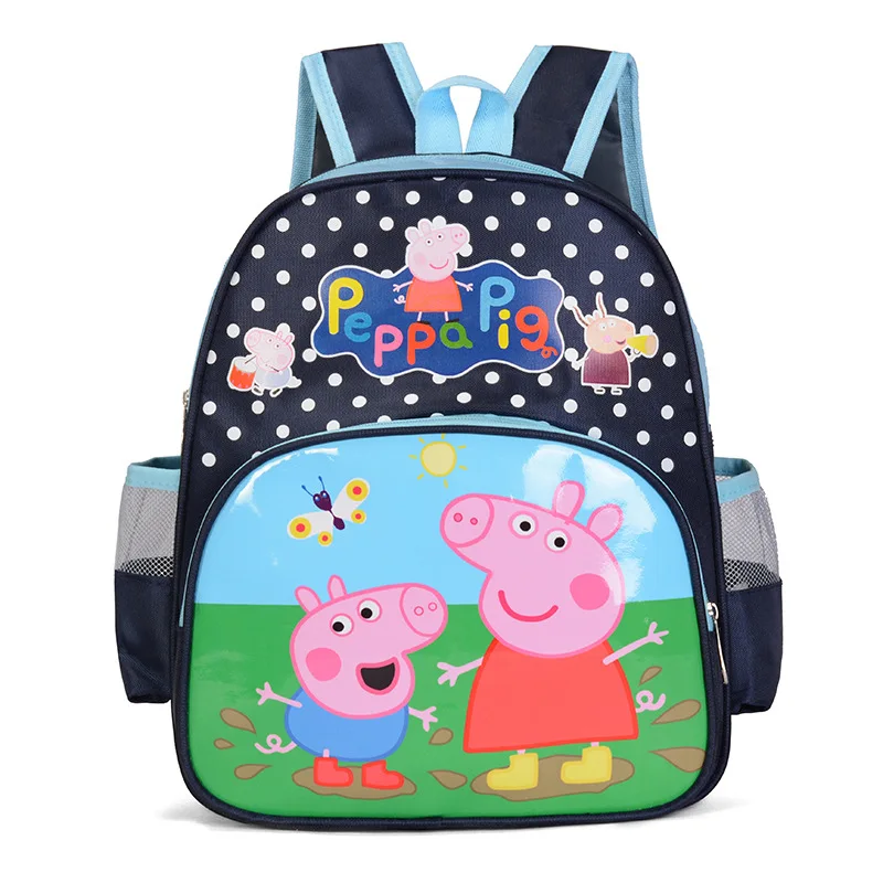 Peppa игрушки "Свинка", Свинка Пеппа, действий футболка с рисунком персонажей игры «мешок школы милые распылитель ранцевого типа для собак рюкзаки в форме игрушек со Свинкой Пеппой; подарок на день рождения - Цвет: C