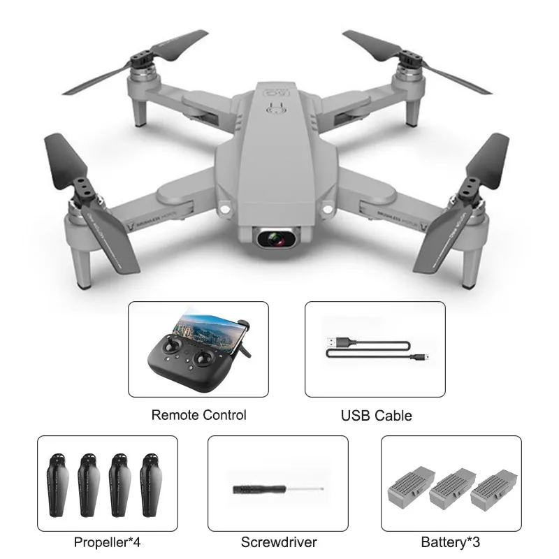 XKJ Gps Drone LU1 PRO With HD 4K Camera Professional 3000m Image
