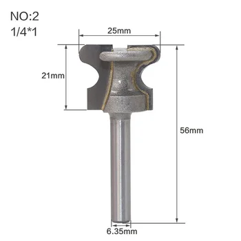 

1/2" 1/4" Shank Finger Pull Drawer Pull Stool Molding Router Cutter Bit 1PCS Woodworking Grooving Cutter
