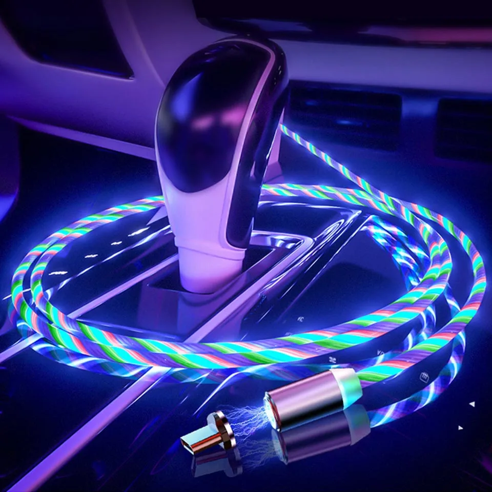 Магнитный кабель Venroii Micro usb type-C для телефона samsung, освещение, магнитное зарядное устройство type C, зарядный провод для передачи данных для huawei Xiaomi 8