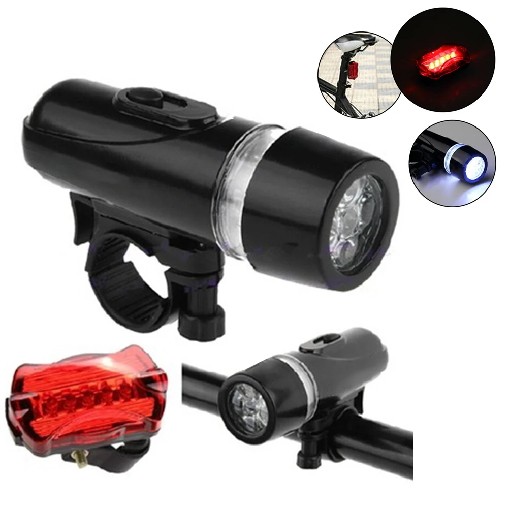 2 шт. 5LED Велосипедные фары комплект Передний фонарь для велосипеда и Комплект