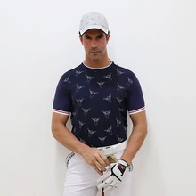 PLAYEAGLE, новая мода, рубашки для гольфа для мужчин, быстросохнущая рубашка поло на заказ с коротким рукавом