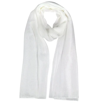 

Fashion Ladies White Soft Long Large Chiffon Scarf Neck Head Wrap