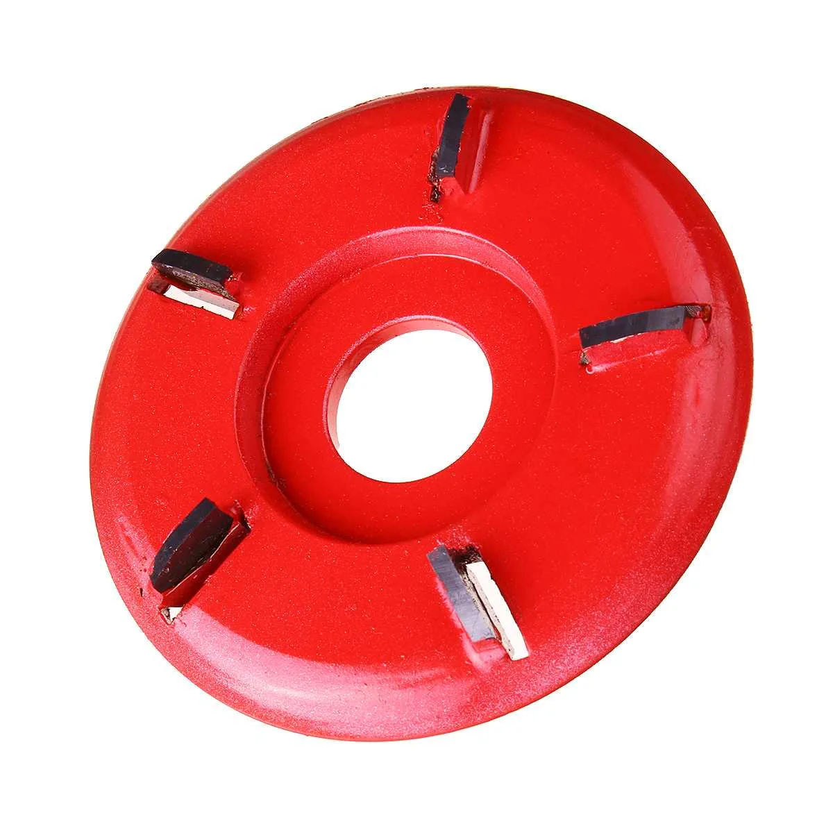 Пятизубый дуговой/плоский 90 мм мощный резьба по дереву дисковый инструмент фреза для 22 мм апертура угловая шлифовальная машина Деревообрабатывающий турбо диск - Цвет: ARC Red