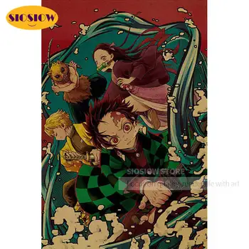 

5d Diamond Painting Wall Handmade Demon Slayer Kimetsu No Yaiba Cross Stitch Japan Cartoon Pictures Full Square Drill Embroidery