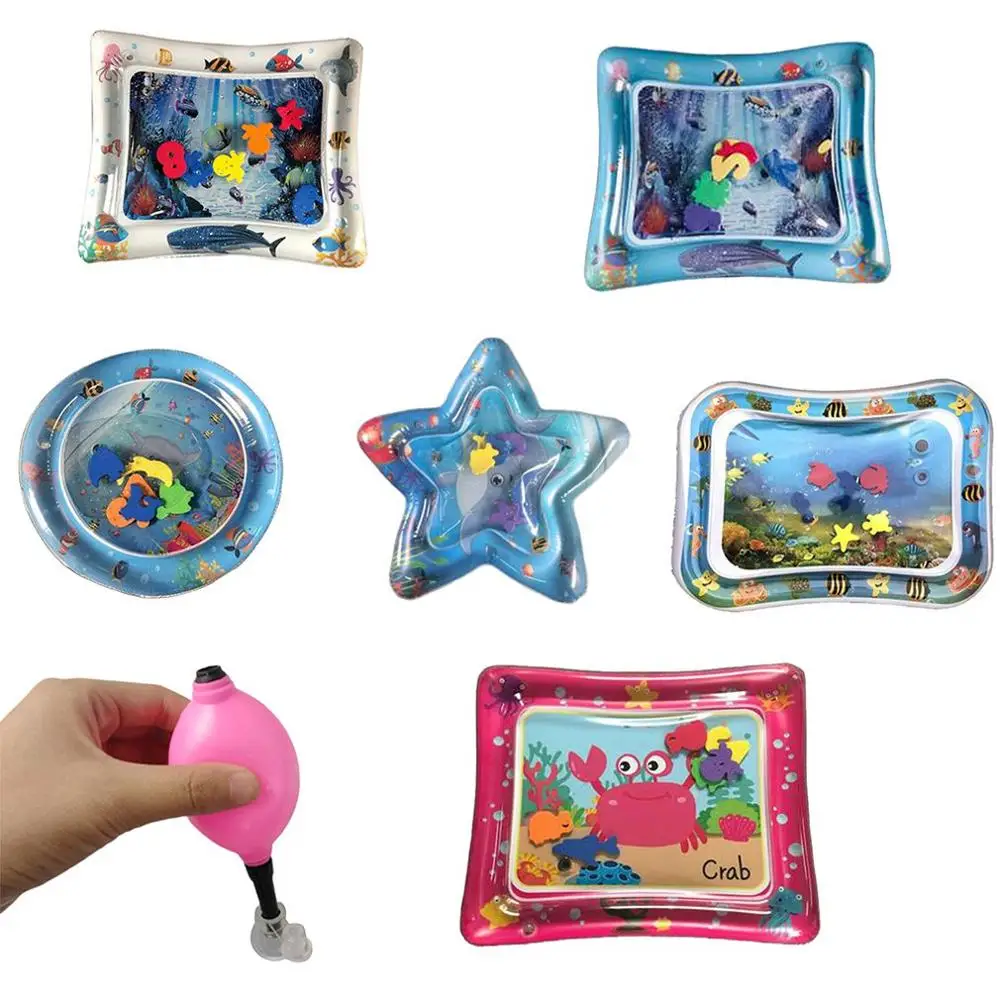 

Summer Baby Inflatable Patted Pad Infants Water Mat PVC Intellectual Development For Baby Fun Activity Shower Toys