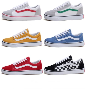 

2020 Men Canvas Sneakers Lovers Classics Shoes SK8 Low-Top Casual Women Student Youth Walking Flats Slip Shoes Zapatillas Hombre