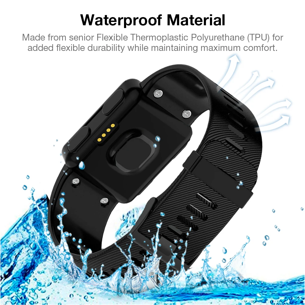 Sports Silicone Strap For Garmin Forerunner 35/30 Watch Silicone Replacement Wrist Band Strap With Tool