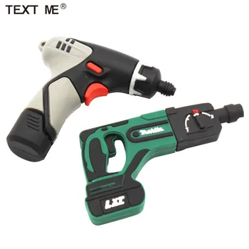 

TEXT ME cartoon 2 model Electric drill usb flash drive usb 2.0 4GB 8GB 16GB 32GB 64GB pendrive cool gift