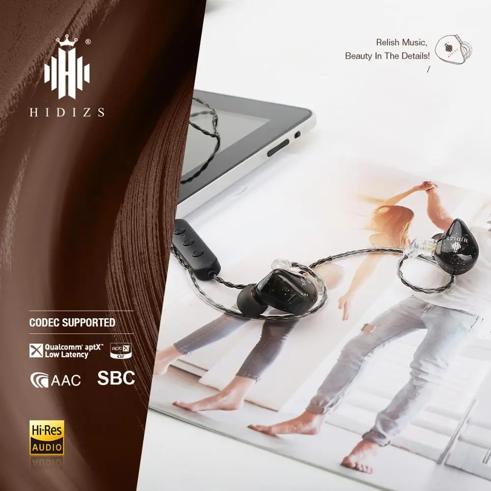 Hidizs Hires 5.0 Bluetooth Earphones H1 Sports