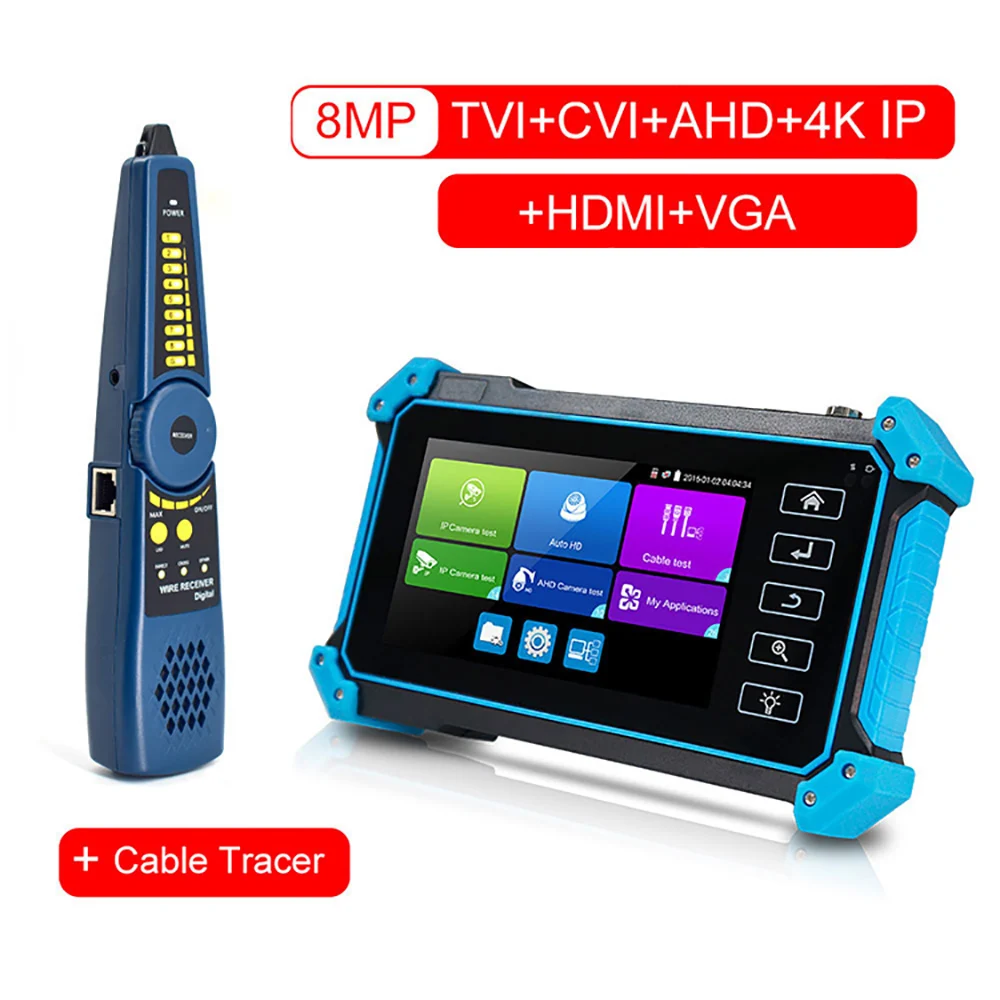 US $173.25 Cctv Tester Monitor Ip Cctv Hdmi Full Hd 8mp Ip Cvi Tvi Ahd Cvbs Camera Tester H265 Poe Ip Camera Analog Cameras Cctv Tester