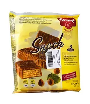 

Dr. Schar Snack Barquillo Chocolate - Paquete de 3 x 35 gr - Total: 105 gr