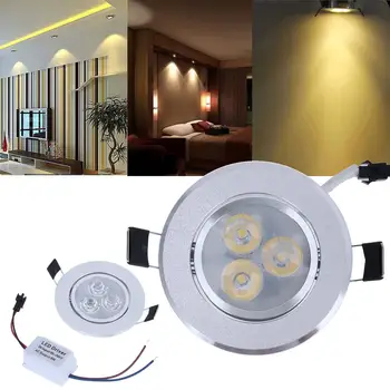 

New 9W AC 85-265V Round Super Bright LED Downlight Ceiling Lamp Recessed Spot Light