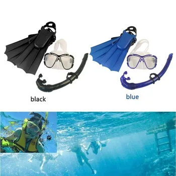 

Professional Silicone Diving Mask Anti-Fog Three-piece Suit Swimming Snorkeling Suit Water Sport Fish Swimming Diving Equipment