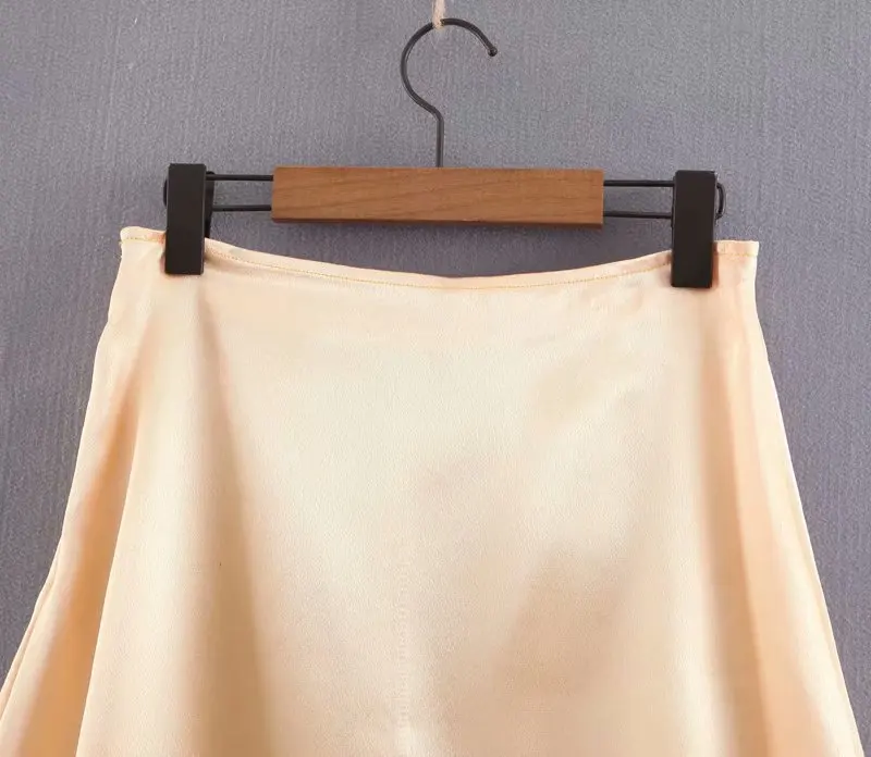 

19 Longuette Female Spring New Style Korean-style Solid Color Skirt Mid-length Drape High-waisted Douyin Fairy Skirt