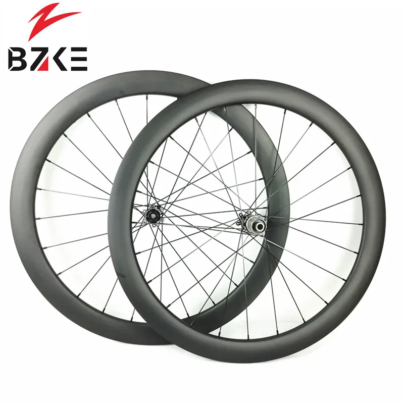 

BZKE carbon wheels for road bike super light weight 700C road bicycle wheels disc brake 38 or 50mm deep 25mm width Novatec hubs