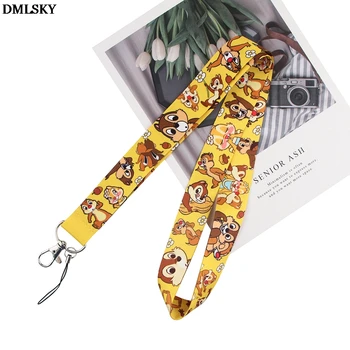 

DMLSKY Cute animal Squirrel Lanyard Keychain Lanyards for keys Badge ID Mobile Phone Rope Neck Straps Accessories Gifts M4423
