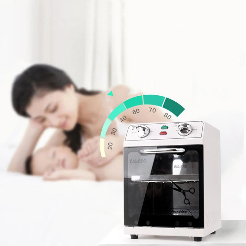 Tabletop 12L Facial Towel Warmer Sterilizer Box Disinfection Heater Cabinet Nail Art Salon Beauty Machine Tools