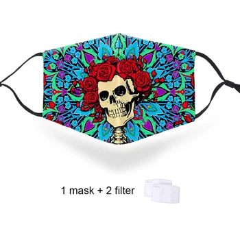 

Men/Women Skull 3D Reusable Dustproof Mask Spring Winter Windproof Warm Mask Comfortable Male Cool Anti-Dust Skin-friendly Mask