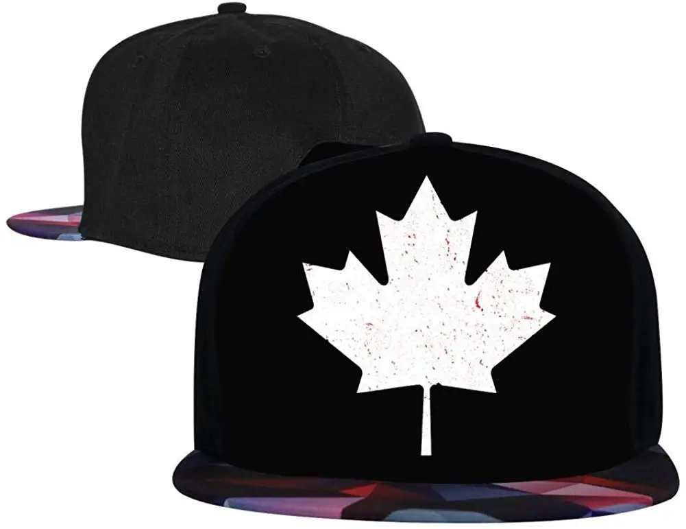 Канадский флаг кленовый лист мужские и женские шляпы дальнобойщика, регулируемые хип-хоп Плоские бейсболки