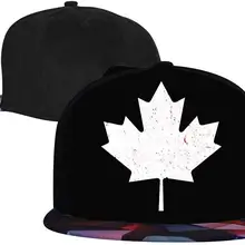 Канадский флаг кленовый лист мужские и женские шляпы дальнобойщика, регулируемые хип-хоп Плоские бейсболки