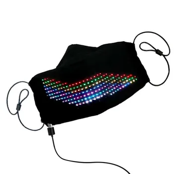 

Led Mask Flashing Luminous Light For Men Women.Rave Mask Music Party Christmas Halloween Light Up Mask