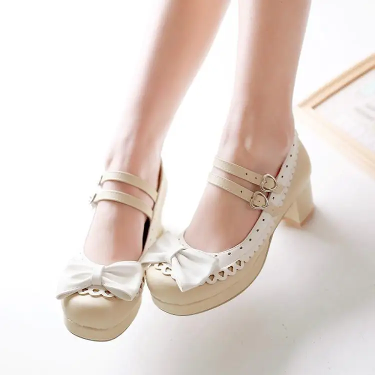 Обувь в японском стиле «лолита»; обувь в стиле Харадзюку; обувь для косплея; обувь на высоком каблуке