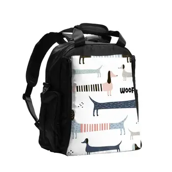 

Diaper Bag Cute Scandinavian Dog Backpack Baby Large Capacity Diaper Bag Mummy Travel Bag