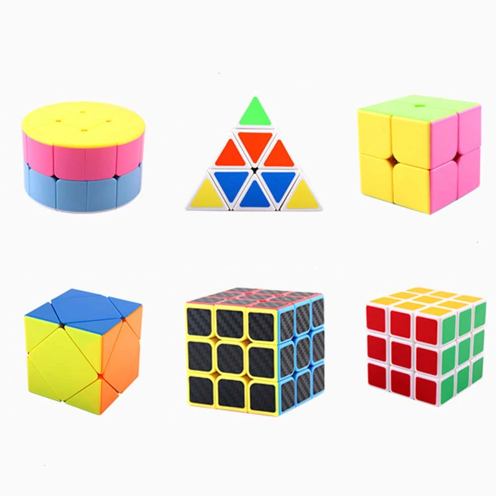 2x2x2 3x3x3 наклонная Пирамида Профессиональный скоростной магический куб Базовая головоломка твист классический развивающий куб игрушки для детей подарок