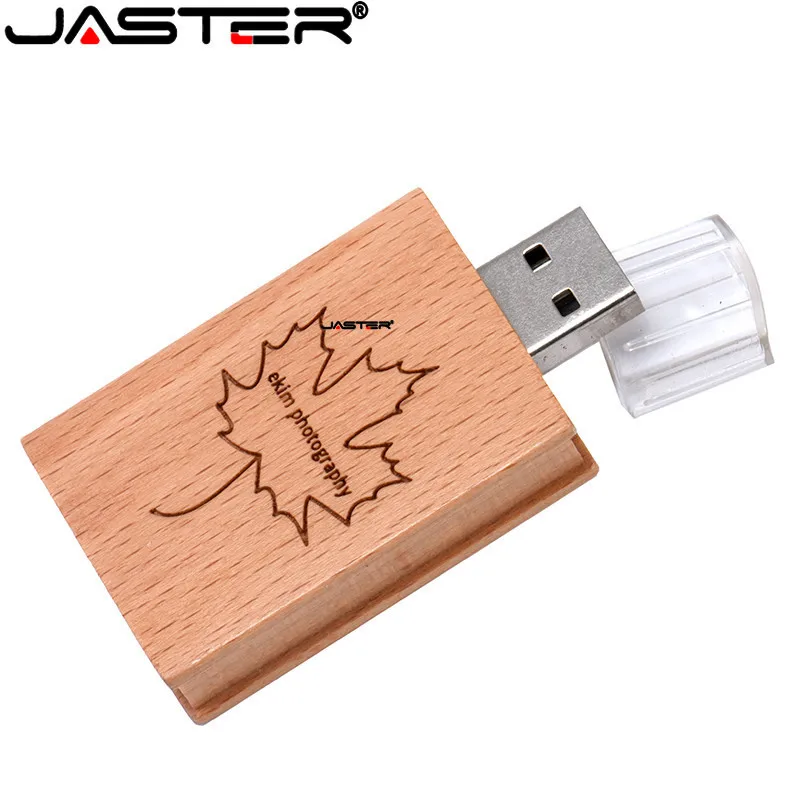 JASTER Заказная печать логотипа натуральная деревянная книга 8 Гб 16 usb флеш