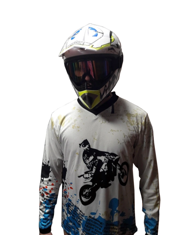 moto Jersey DH MX BMX горный велосипед moto Jersey/moto cross ATV беговые гонки moto дышащая мужская рубашка