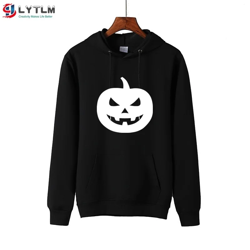 LYTLM/рубашка с рисунком тыквы для маленьких мальчиков, футболки с символикой Хэллоуина, футболки с черепом для мальчиков, Детская футболка с капюшоном и длинными рукавами Roupa De Menina