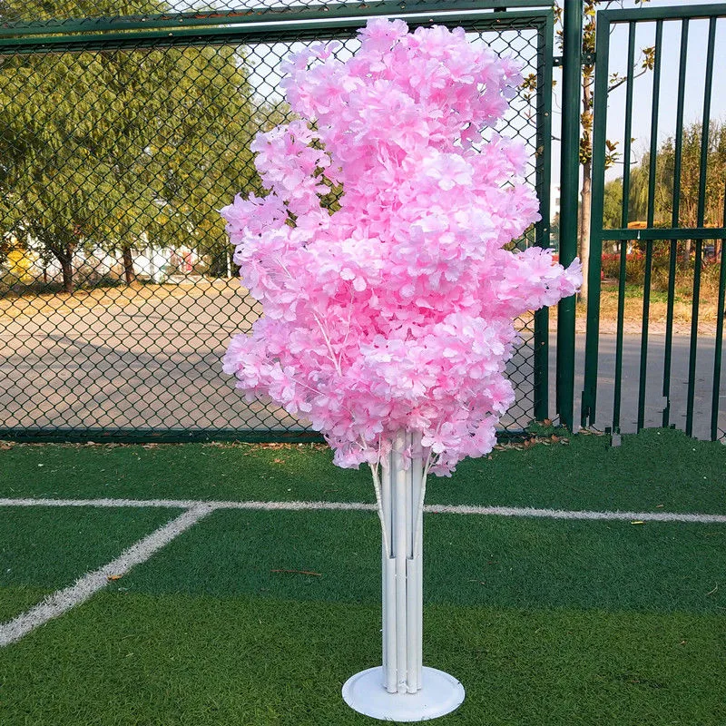 4.92 FT Tall Wedding Deoration Simulation Cherry Road Guide Tree White Theme Stage Runner Aisle Column Party Decorative Trees