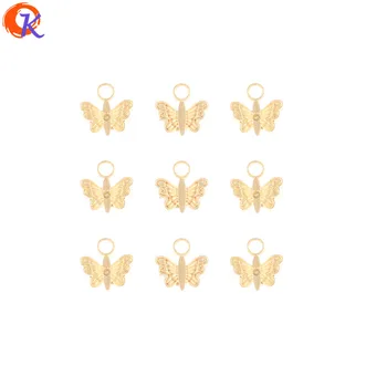 

Cordial Design 200Pcs 9*9MM Jewelry Accessories/Earrings Connectors/Charms/Butterfly Shape/Hand Made/DIY Making/Earring Findings