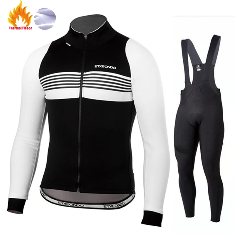 Etxeondo, длинный рукав, Джерси для велоспорта, одежда для горного велосипеда, Зимняя Теплая Флисовая одежда, велерклединг, комплекты для зимы - Color: fleece set 21