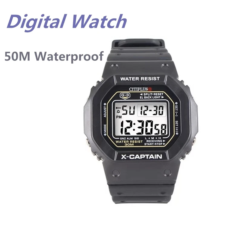 

Multi-Function Waterproof Electronic Watch,Support For Night Light, Alarm,Lighting,Chronograph,Decoration,Countdown,Calendar