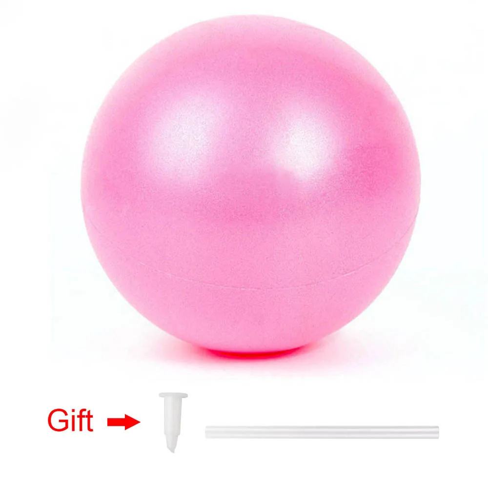 Mini Yoga Ball Small Exercise Pilates Balls with Inflatable Straw PVC 25cm Yoga Massage Ball Gym Home Stability Core Training (11)