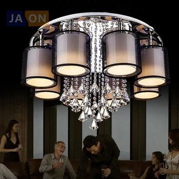 

Hot led e27 Iron Fabric crystal LED Lamp LED Light Ceiling lights Ceiling Lamp LED Ceiling Light for foyer Dinning Room Bedroom