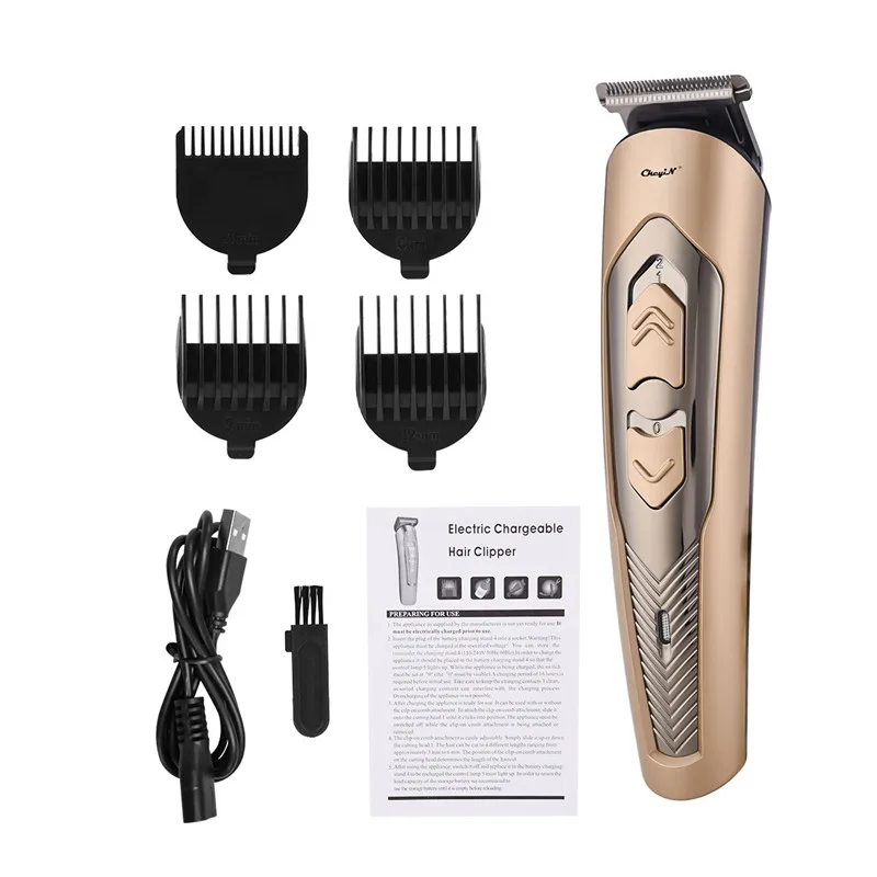 Professional Electric Hair Clipper Rechargeable Hair Trimmer Cutting