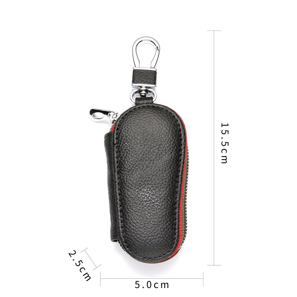 

Car Key Pouch Bag Case Wallet Holder Chain Key Wallet Ring Collector Housekeeper EDC Pocket Key Organizer Smart Leather Keychain