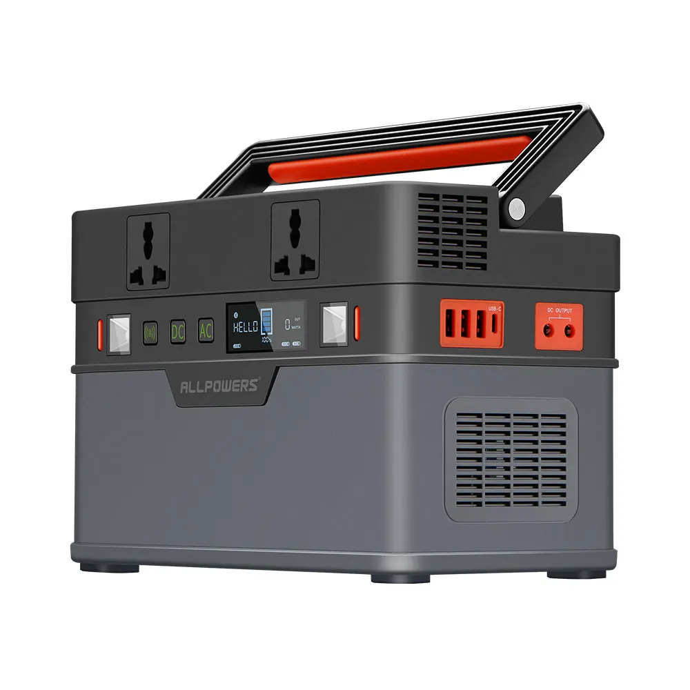500W Портативный генератор 666Wh / 185200 мА/ч Мощность станции аварийного Питание с