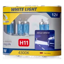 Лампа галогенная H11 White Light, 2 шт