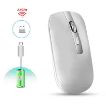 2.4G wireless mouse 1600dpi metal wheel mute rechargeable 500 mAh ergonomic office mouse M30