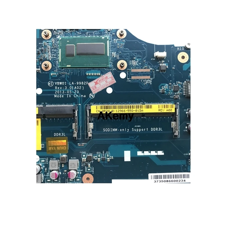 LA-9982P материнская плата для ноутбука Dell Inspiron 15R-5537 3537 оригинальная материнская плата I7-4500U 2 Гб видеокарта