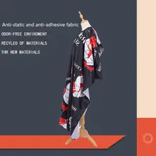 1 шт. 1 шт. атласная накидка для стрижки волос антипригарная стрижка шаль Модный узор Красота Парикмахерские инструменты водонепроницаемый антистатический колпачок для волос