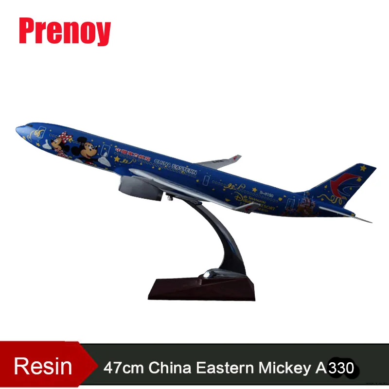 

47cm A320 Resin Aircraft Model China Eastern Airlines Airbus Aircraft Model Eastern Mickey Model Aviation Stand Craft Model Toys