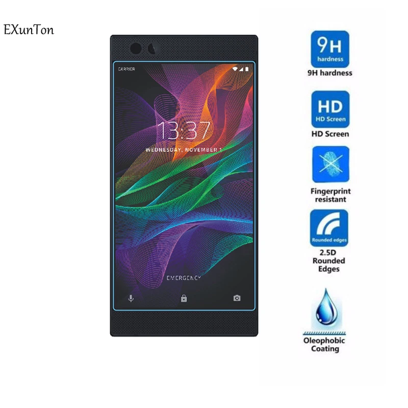 

2.5D Tempered Glass for RAZER PHONE 2 Screen Protector for RAZER PHONE 2 Protective Glass Transparent Film 9H Explosion-proof