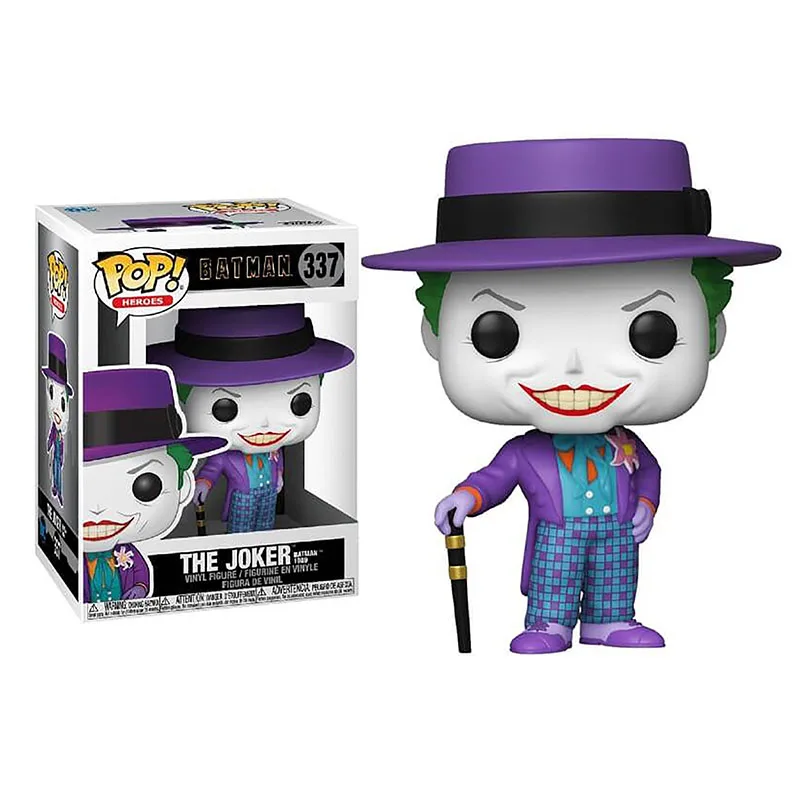 Funko Pop Бэтмен 1989 Джокер #337 DC комиксы виниловые экшн-фильмы Аниме фигурки Куклы